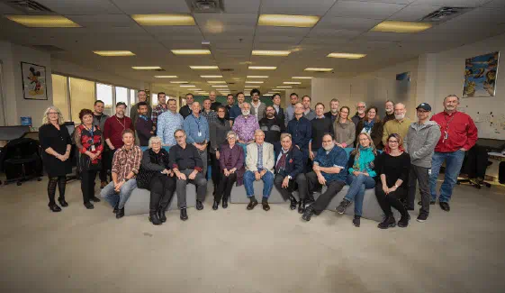 Animation faculty for Animation 50 FAAD Animation Faculty posing for a portrait for Animation 50