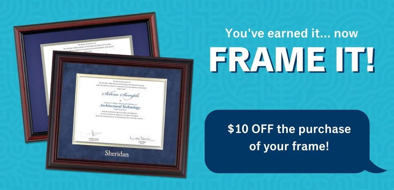 Diploma frames