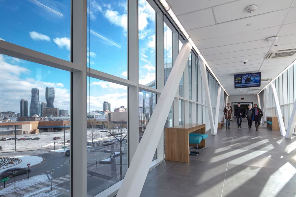 A hallway at Sheridan's Hazel McCallion Campus