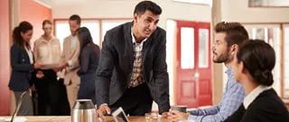 People in a business meeting