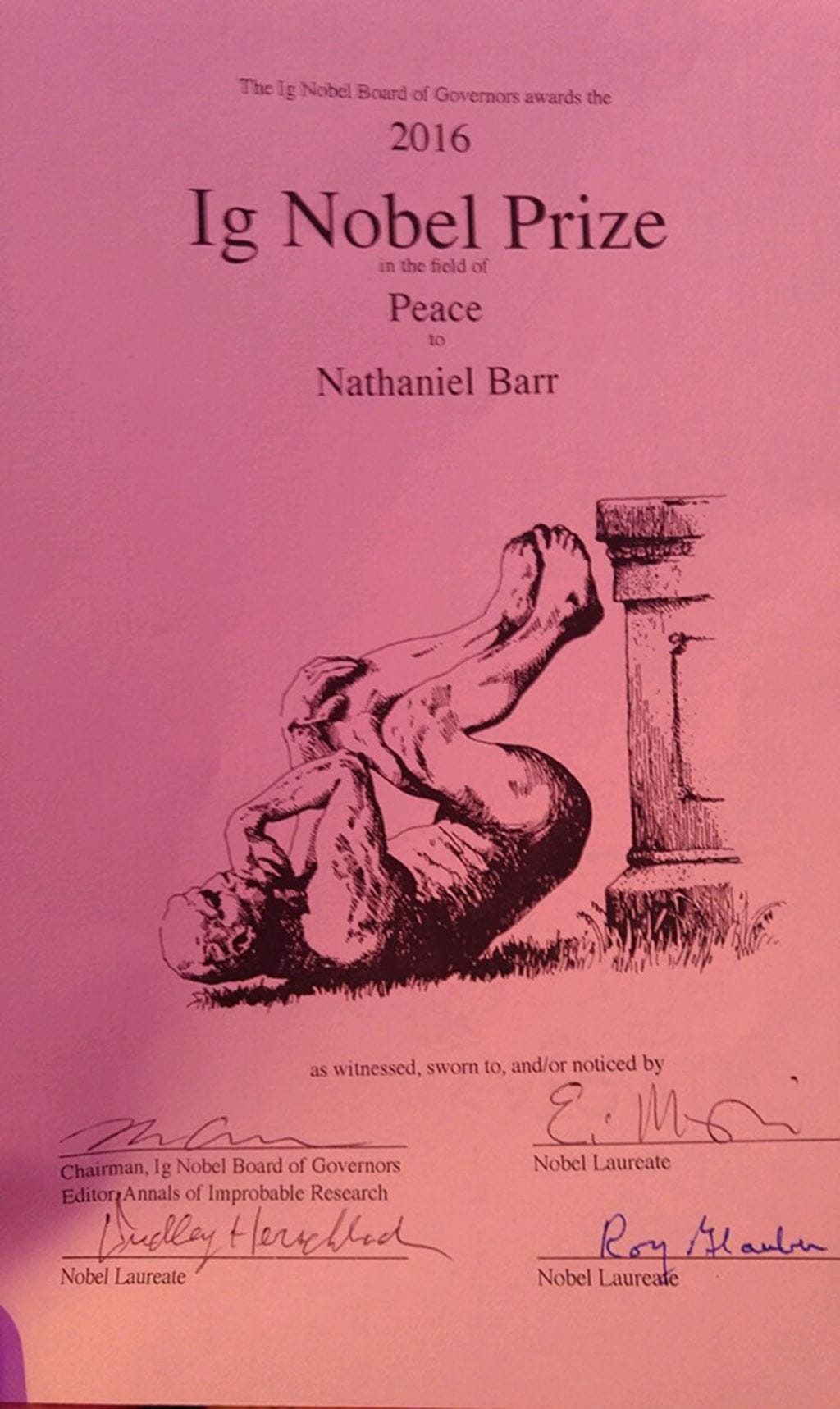 Ig Nobel Peace Prize