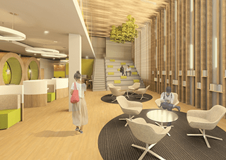 Interior Design rendering by Sheridan student Alivia Checchia