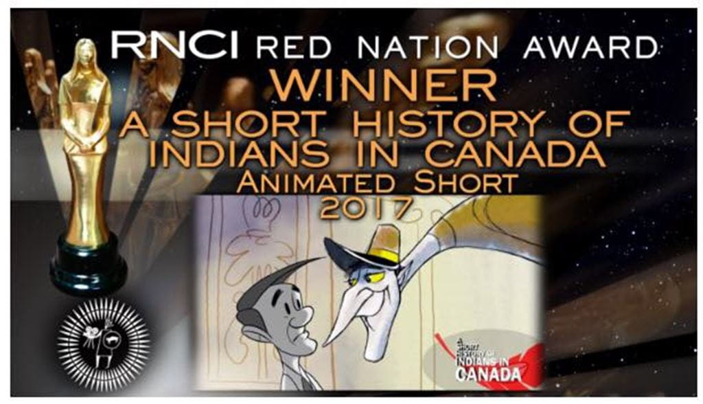 "A Short History of Indians in Canada" wins Best Animated Short Award