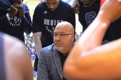 Jim Flack coaching at the OCAA Championship against Humber College