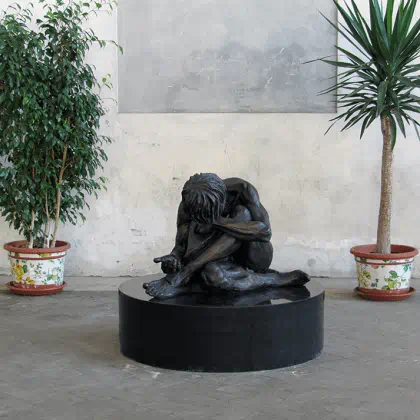 When I was Naked sculpture by Timothy P. Schmalz
