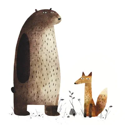 An image from Klassen’s book I Want My Hat Back.