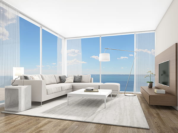 Artist's rendering of a bedroom suite from Adi Development's Nautique project.