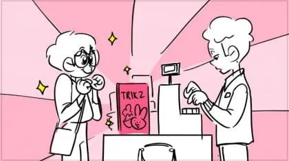 Animated storyboard frame from Isabelle Caron