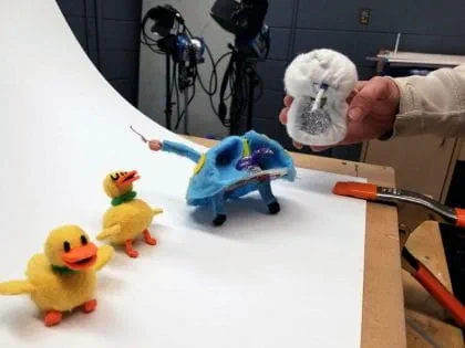 Characters created by Terry Ibele for his short film Silly Duck Wizard.