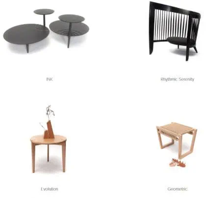 Some pieces from Samson's portfolio of work