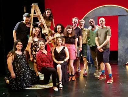 The cast and crew of Leaving Eden at the New York Musical Festival