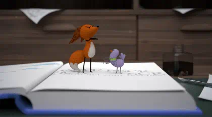 A still from The Fox & The Pigeon.