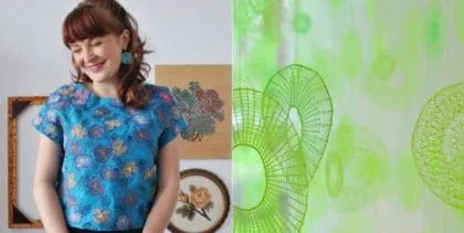 amanda mccavour and one of her installations