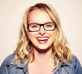 Alexsandra smiling