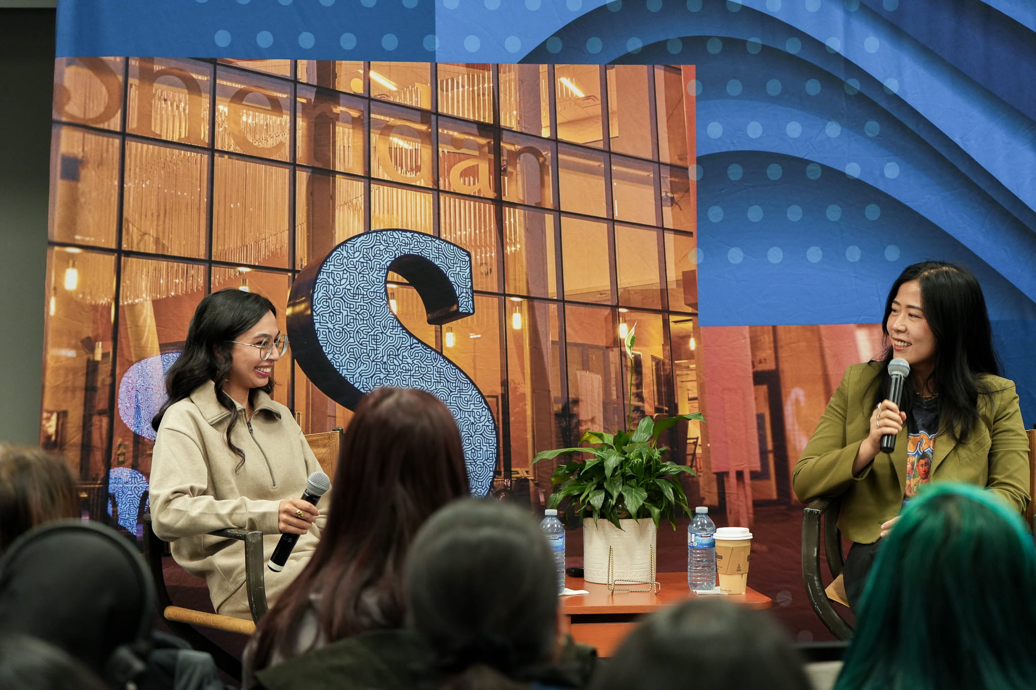 Animation alumni Domee Shi ('11) and Sima Naseem ('23) return to Sheridan for fireside chat