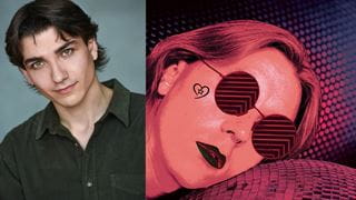 A headshot of Sheridan/UTM graduate Anthony Palermo and an image from the poster for their production The Gray: A Wilde Musical in Concert