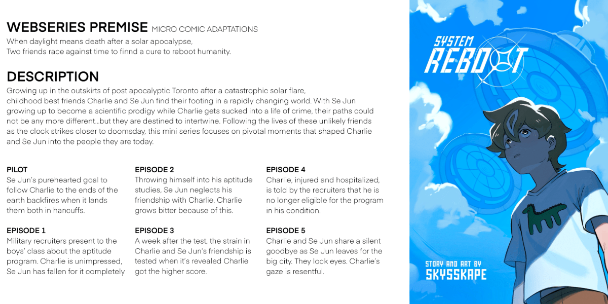 A student's work for their webseries idea