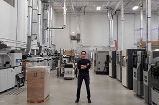 Man standing in factory