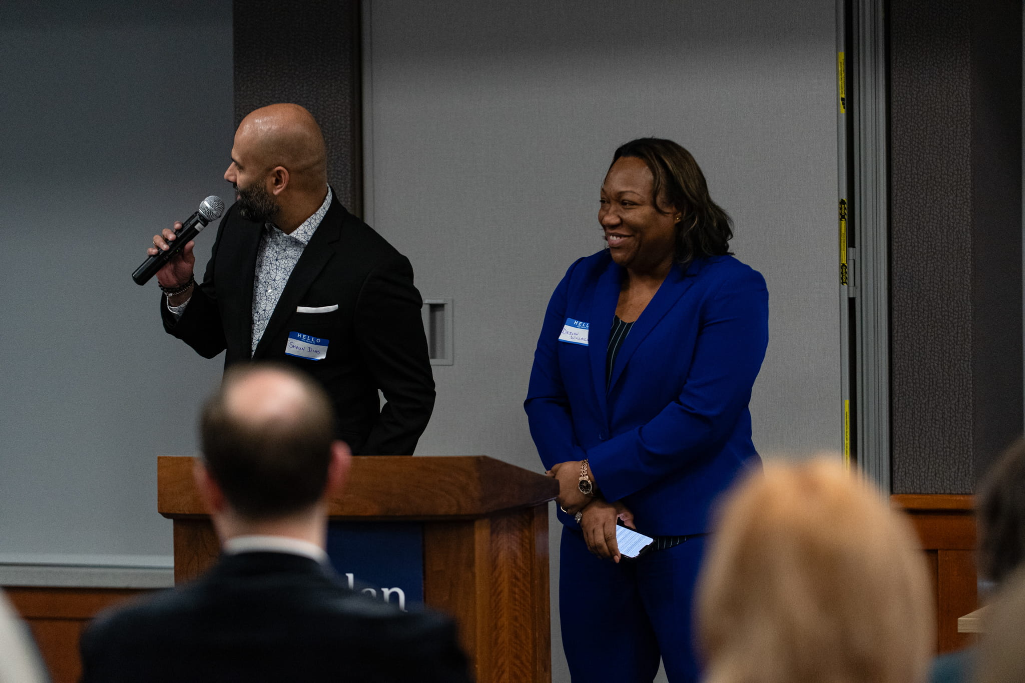 A Sheridan 2025 Employer of the Year Award Recipient delivers a thank you speech