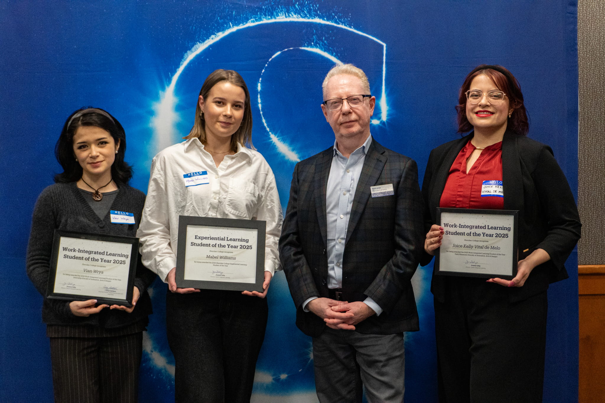 From left to right: Vian Wrya, Mabel Williams, Mark Jones and Joice Kelly Vital de Melo