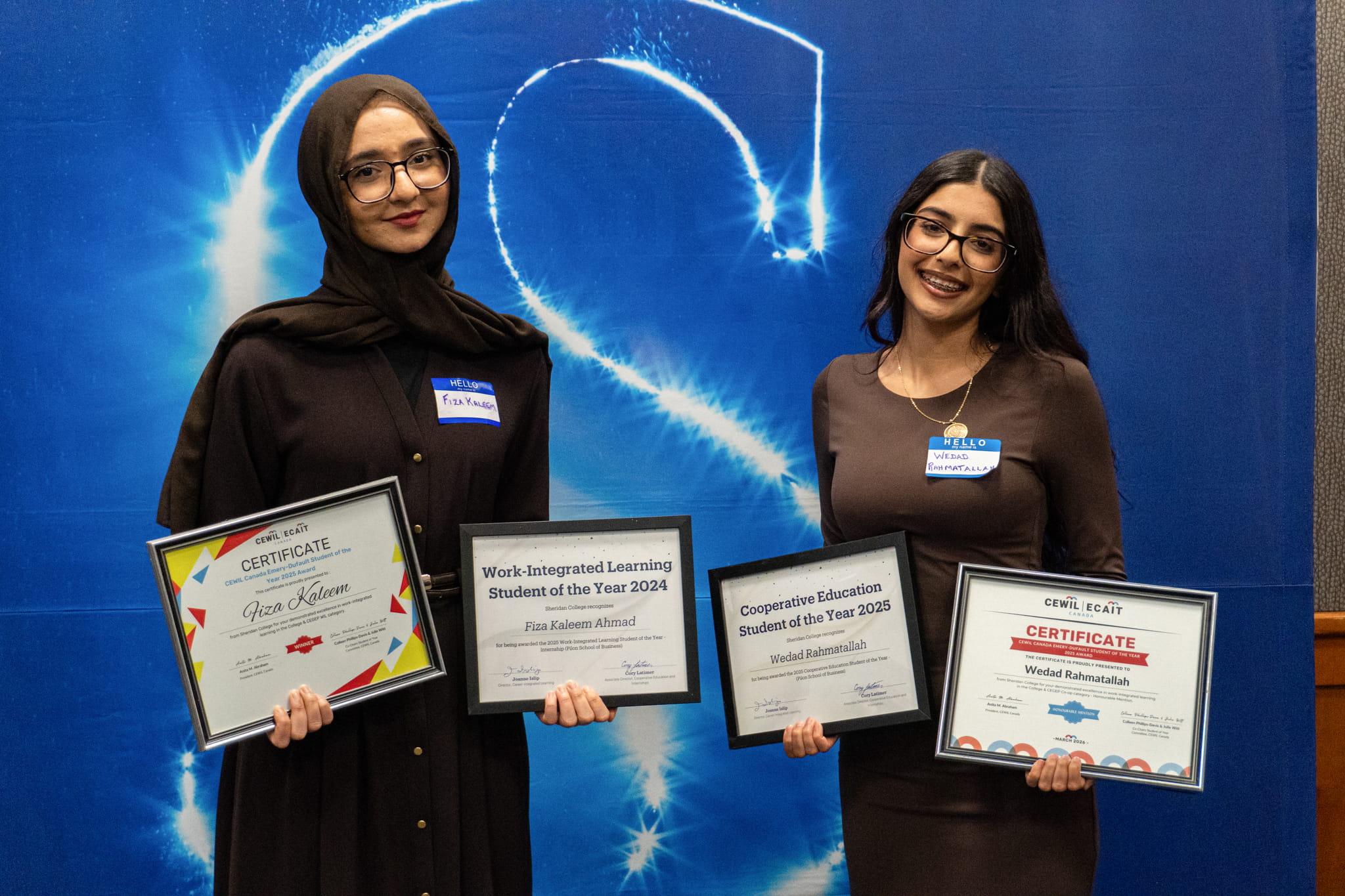 Fiza Kaleem and Wedad Rahmatallah