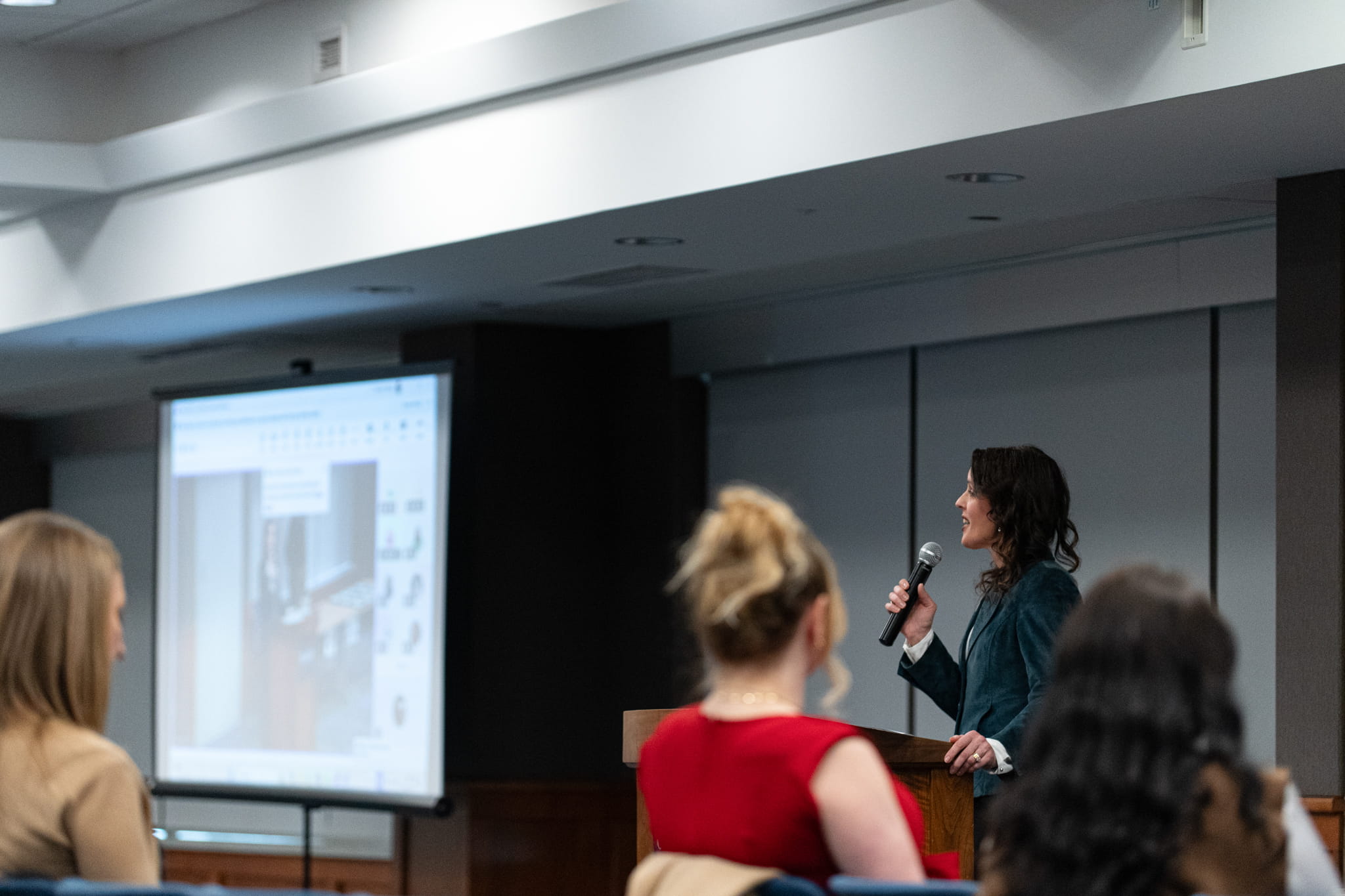 Director, Career-Integrated Learning, Joanne Islip delivers welcoming remarks at Sheridan's 2025 Co-op and Work-Integrated Learning Student of the Year Awards