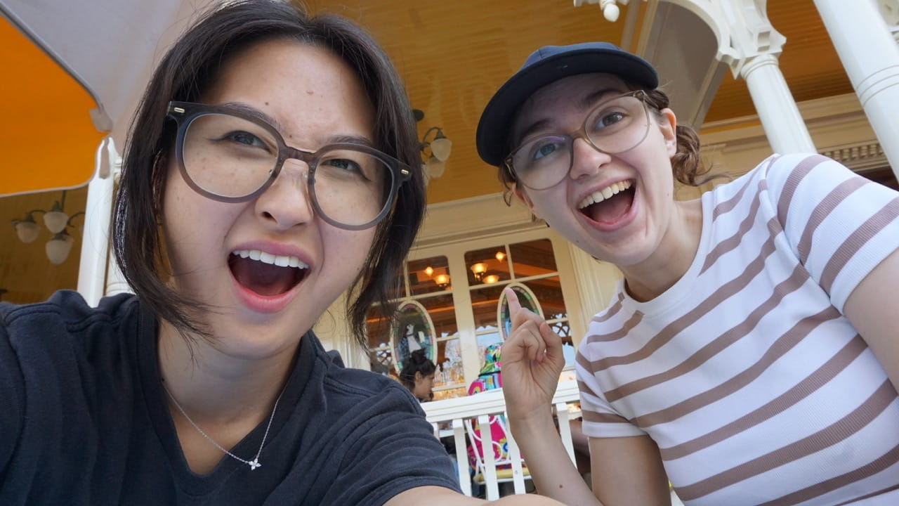 Sheridan Animation students Amelia Kim and Ava Ireland are pictured side by side