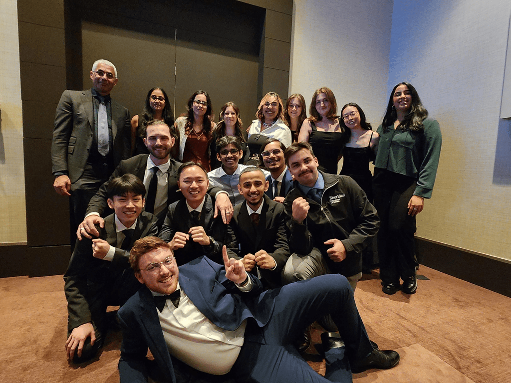 Team Sheridan at the 2023 Ontario Colleges' Marketing Competition Awards Gala