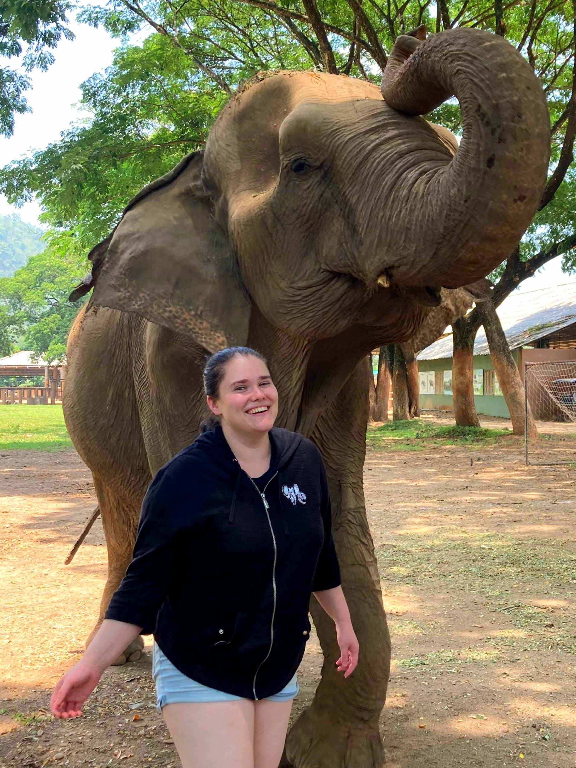 Laura DiCarlo and Elephant