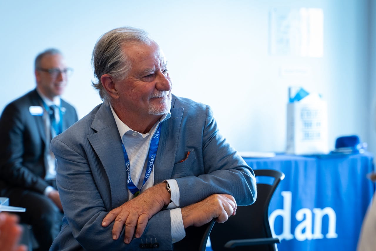 Symposium co-chair and Sheridan alum Michael Cloudier