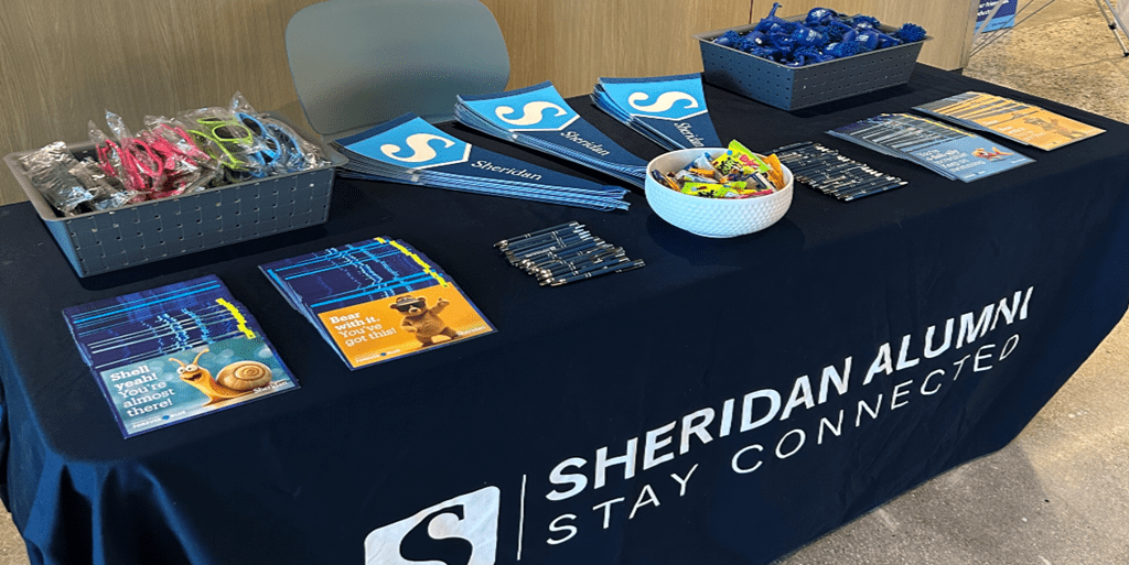 The Alumni Relations table, full of Kind Mail