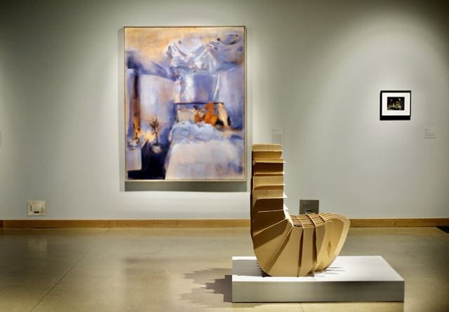 Photo of the About the Collection: New Acquisitions Exhibition which ran from September 2022 to December 2022 at the Creative Campus Gallery at HMC