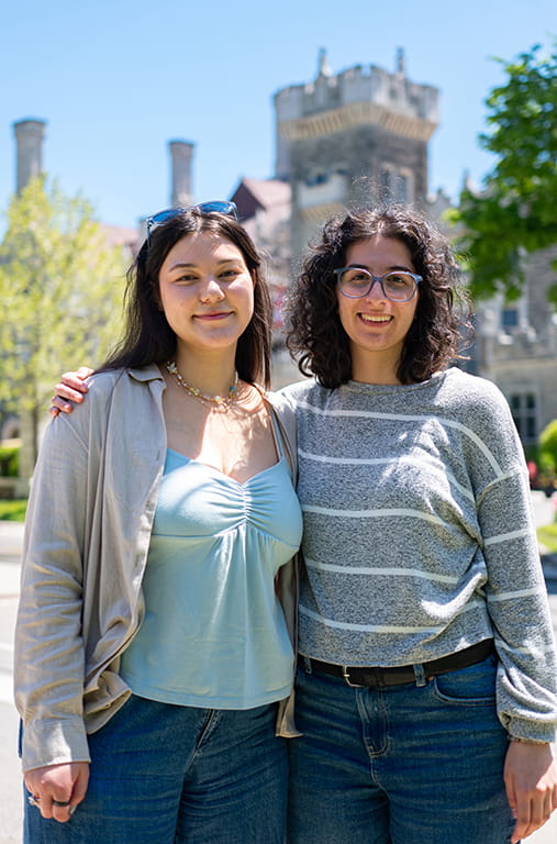 Kaitlyn Way stands outside Casa Loma in Toronto