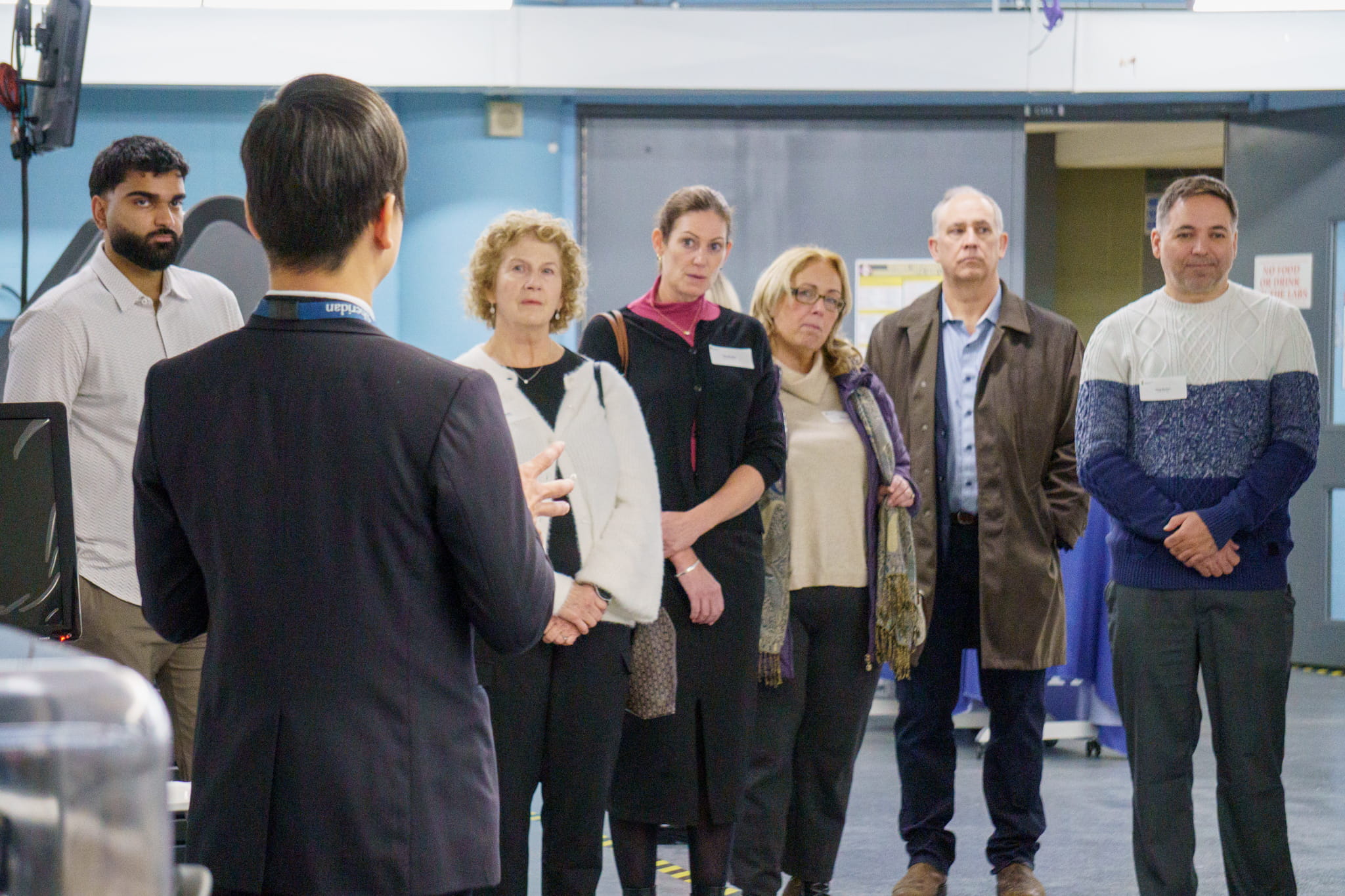 Guests tour Sheridan's Centre for Intelligent Manufacturing