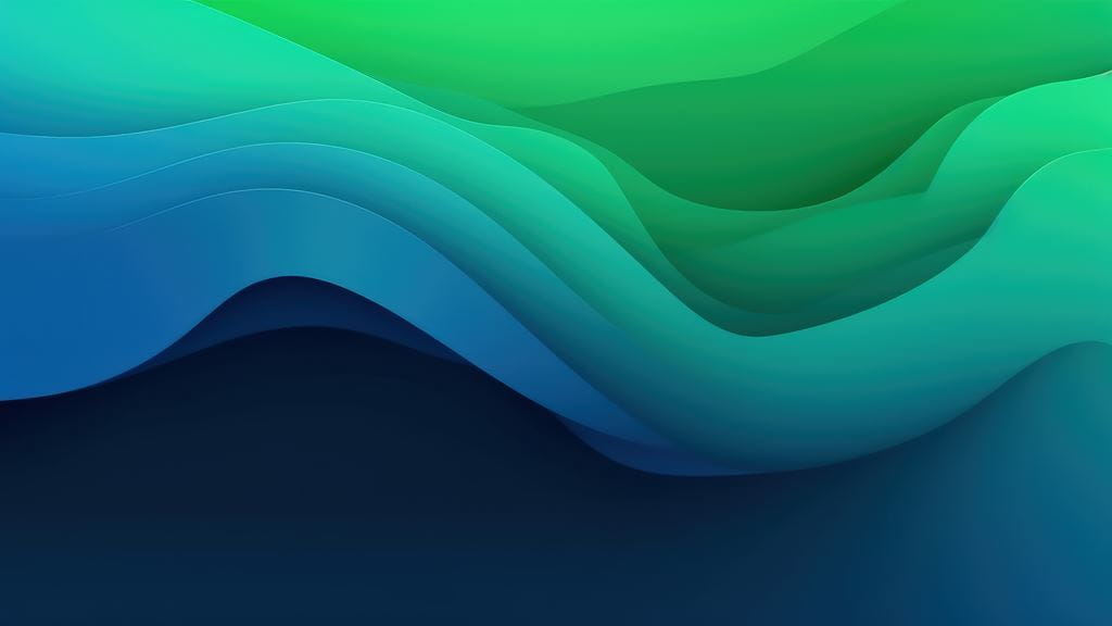 Abstract blue and green swirl background.