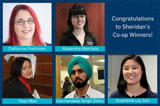 Sheridan co-op award winners