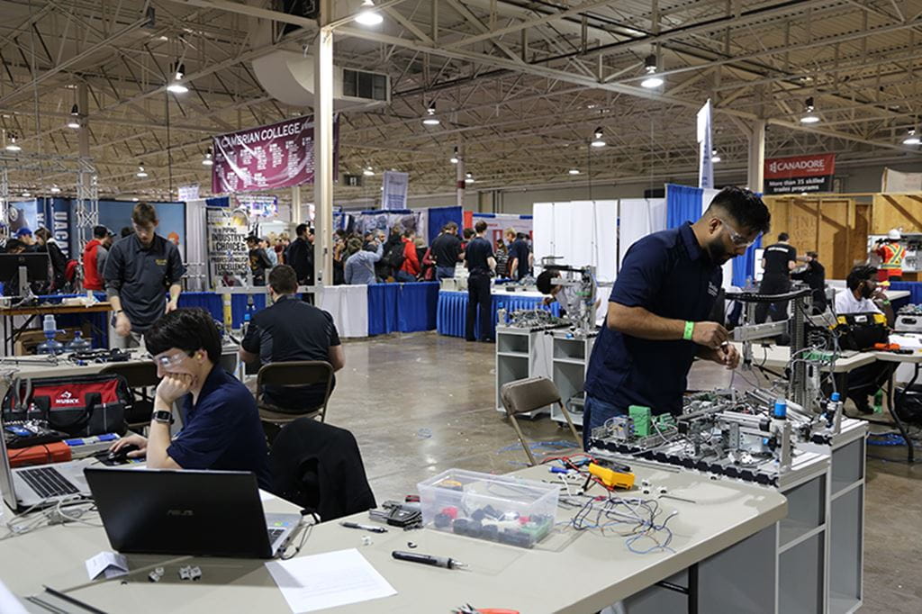 Sheridan students at the 2017 Skills Ontario competition