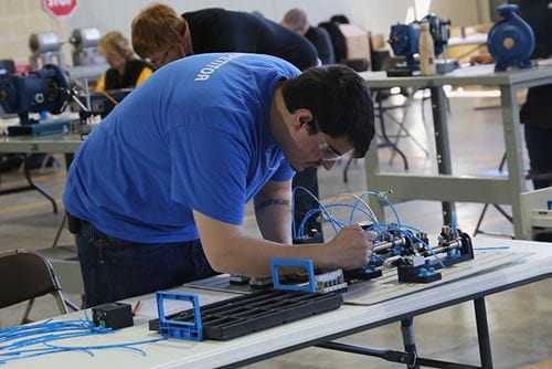 Jake Doan at the Skills Ontario competition in May 2018.