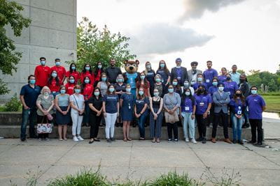 Group photo of vaccine clinic