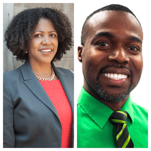 Headshots of Faith Tull and Ryan Knight