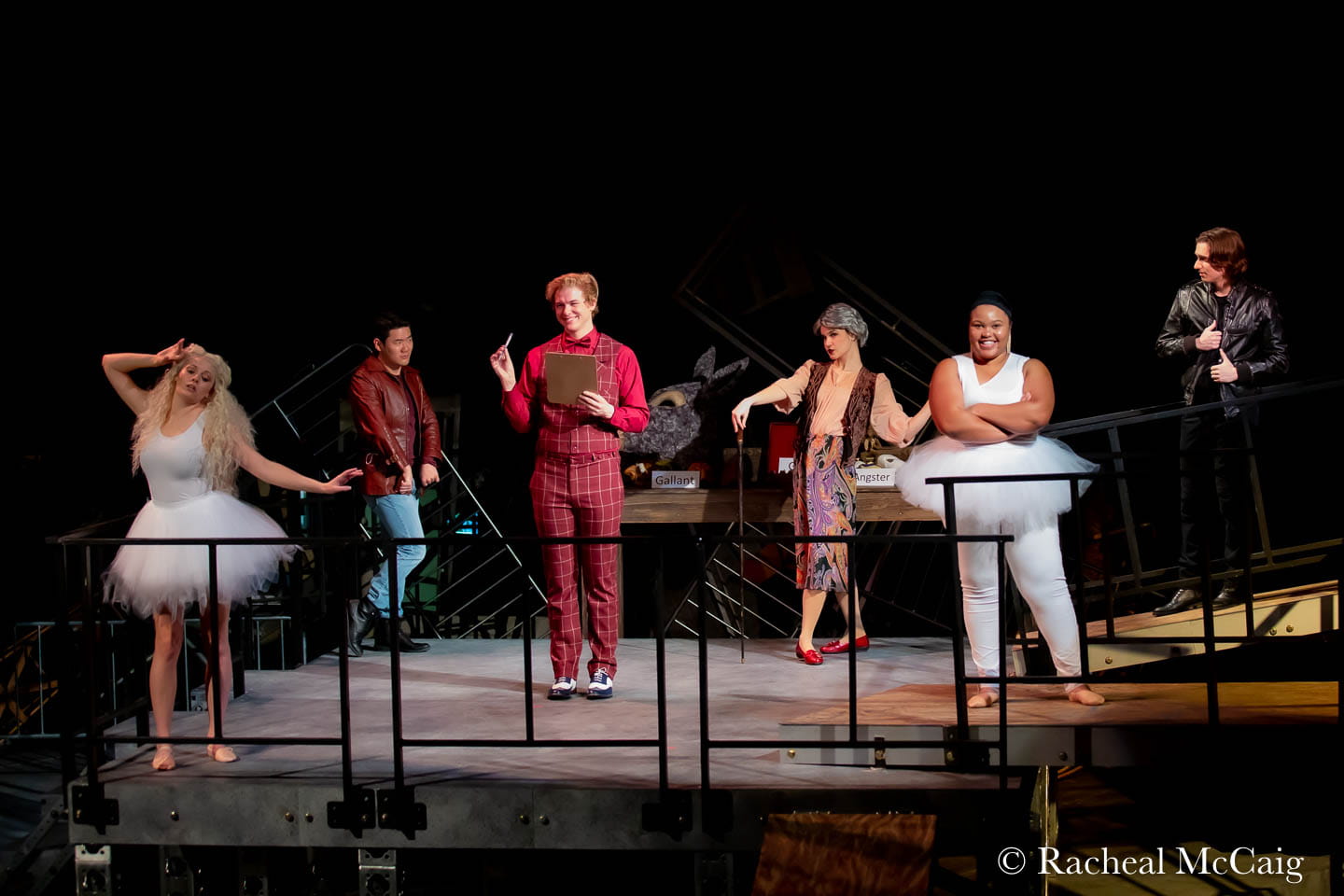 Musical theatre performers onstage