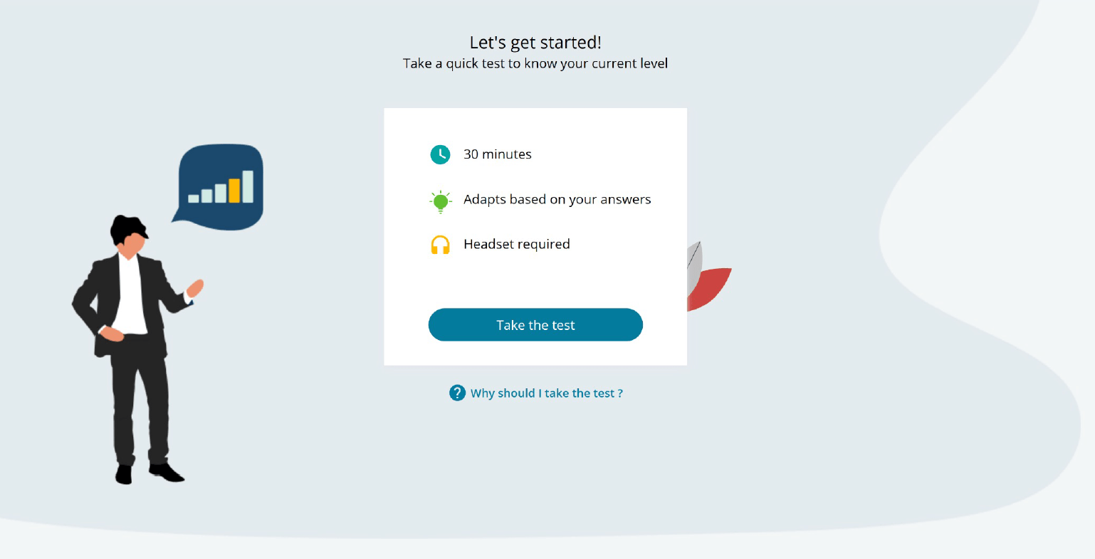 Screen shot of the Pearson Digital English tool