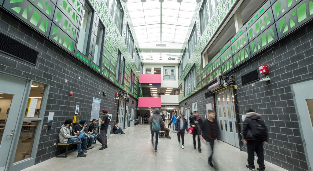Skilled Trades Centre hall interior