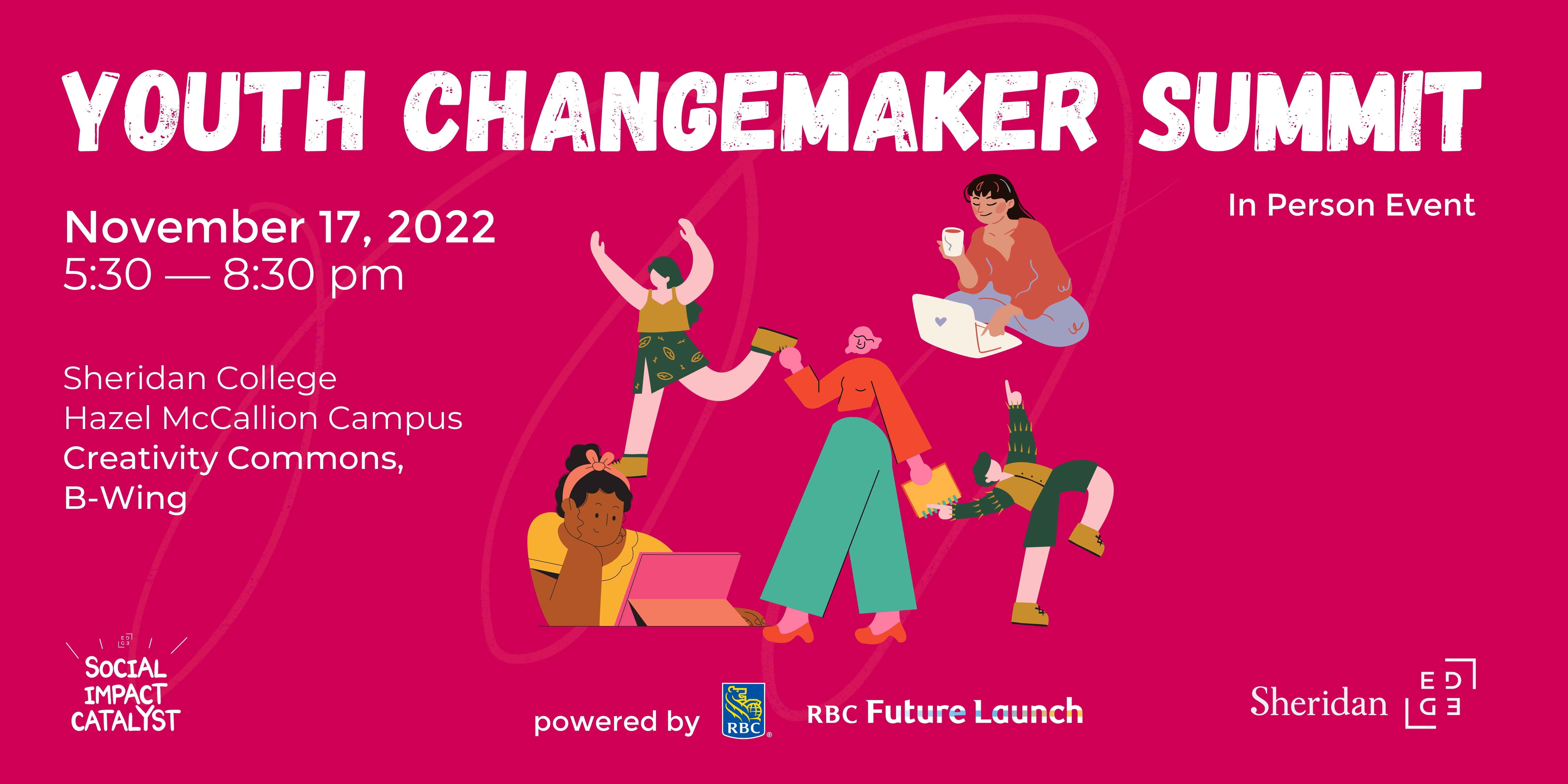 A poster for the Youth Changemaker Summit