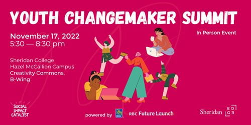 A poster for the Youth Changemaker Summit