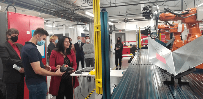 MP Sidhu robotics demonstration