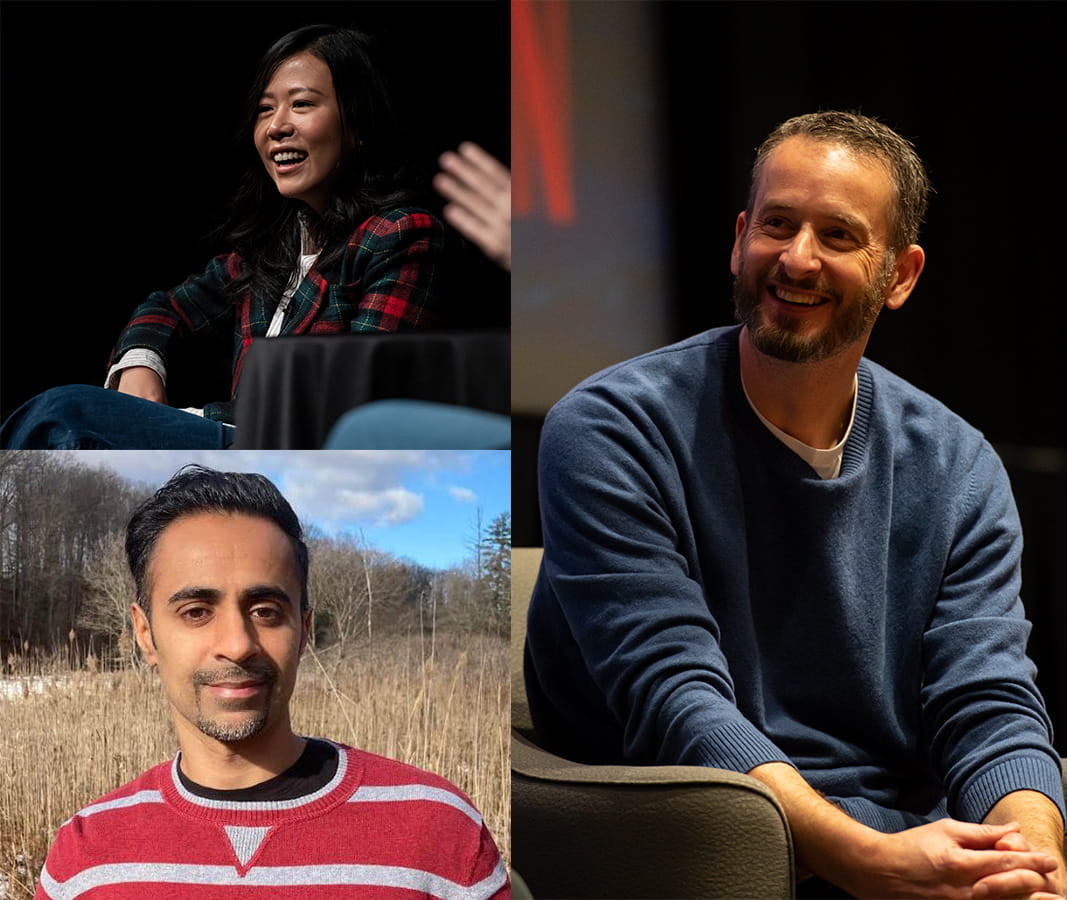 Sheridan Alumni Domee Shi, Chris Williams and Tahir Rana