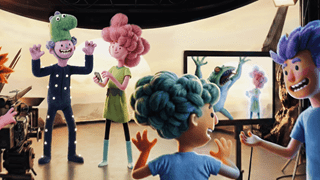 animated characters converse in a room