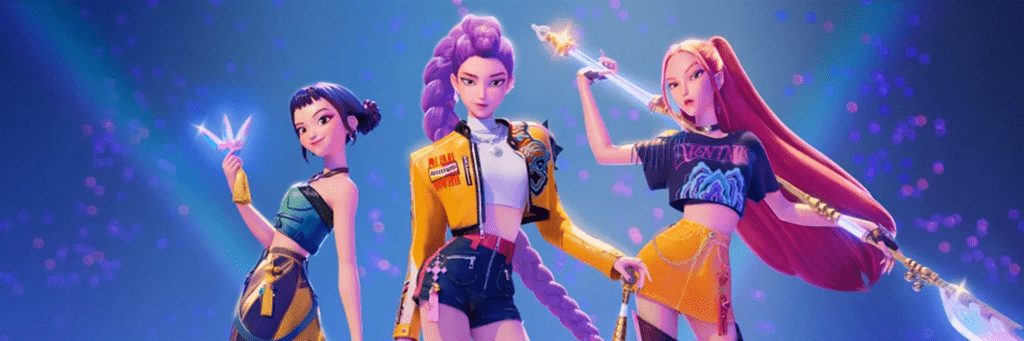 Characters from the movie KPop Demon Hunters