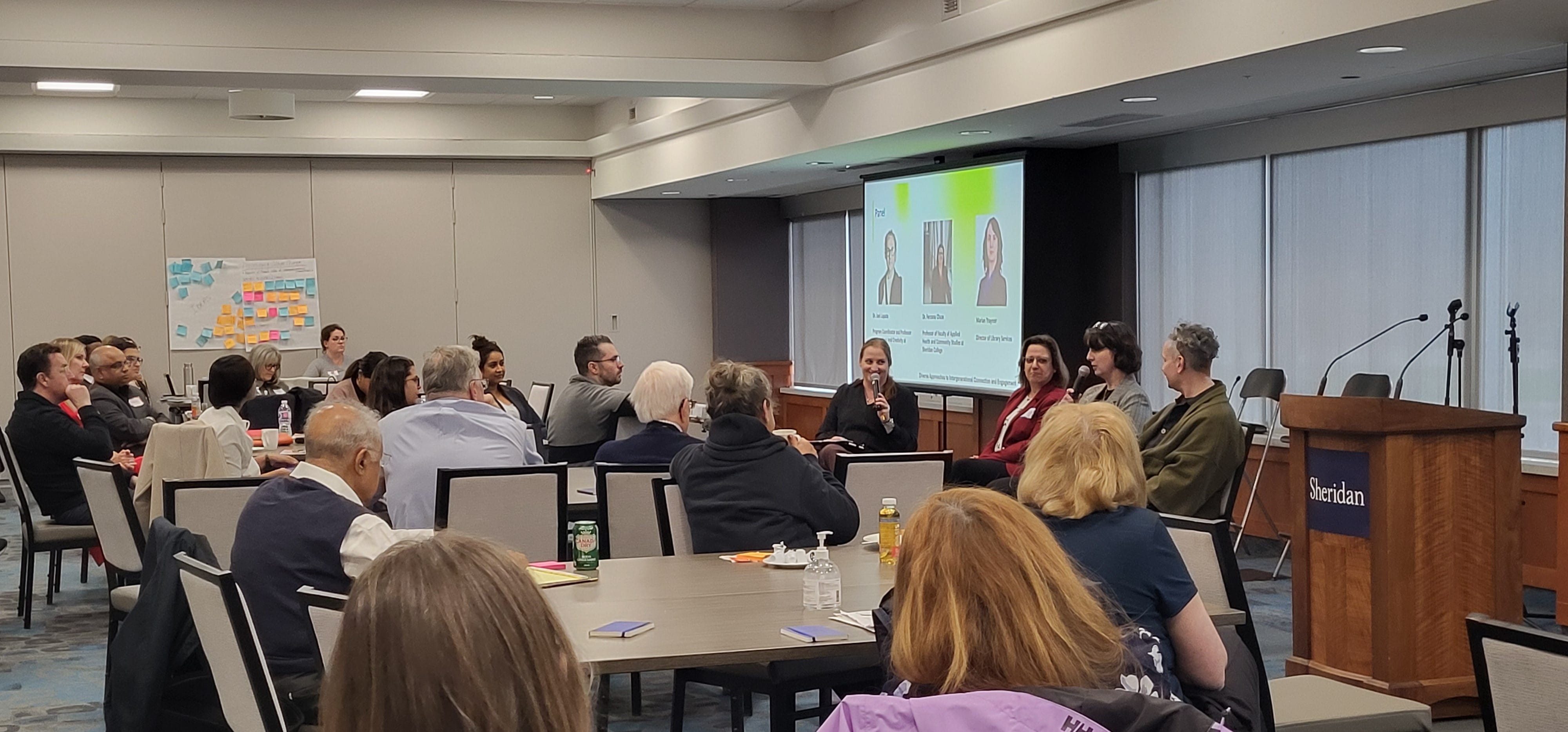 Attendees at the Intergenerational Engagement and Connection Symposium at Trafalgar Campus’ Sheridan Conference Centre